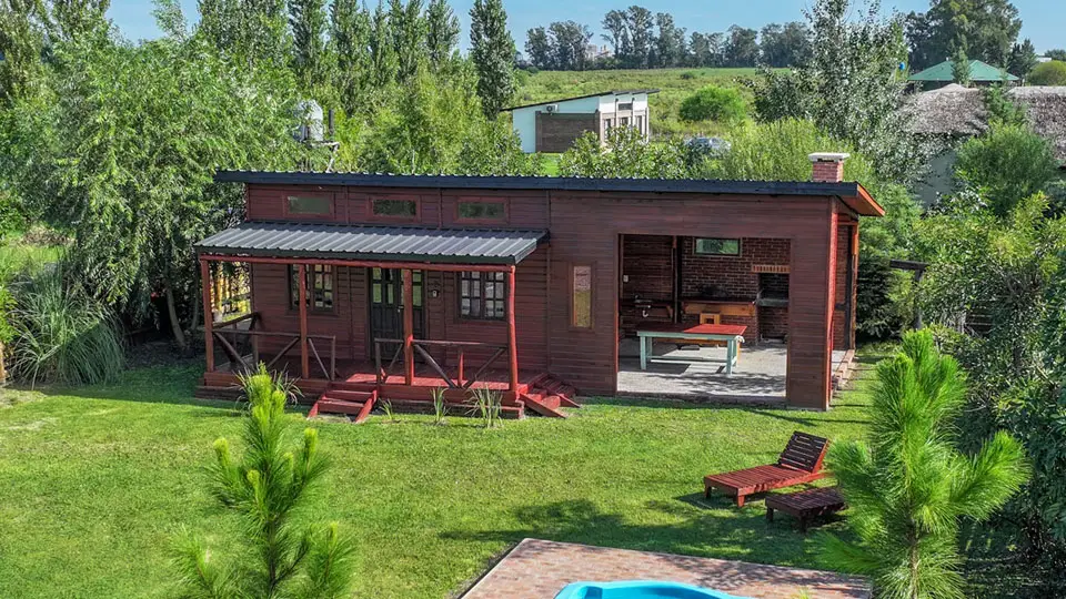 Vistas II - Imagen aérea de Cabaña en Venta en Condominio La China, rodeada de naturaleza en Concepción del Uruguay